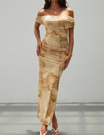 Rochie lunga SHEIN, crem