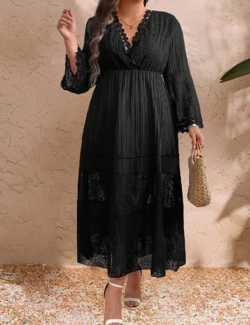 Rochie lunga SHEIN CURVE, negru