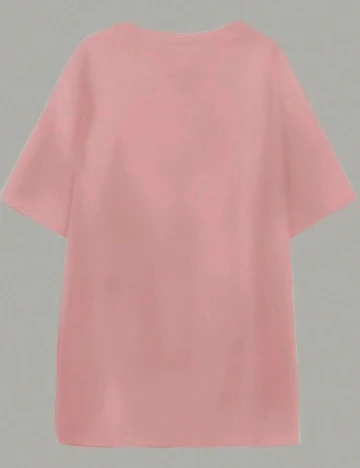 Tricou SHEIN CURVE, roz