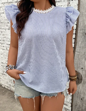 Bluza SHEIN CURVE, albastru