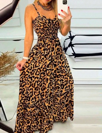 
						Rochie lunga SHEIN, animal print