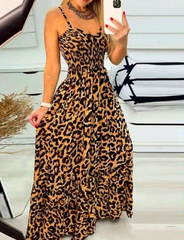 Rochie lunga SHEIN, animal print