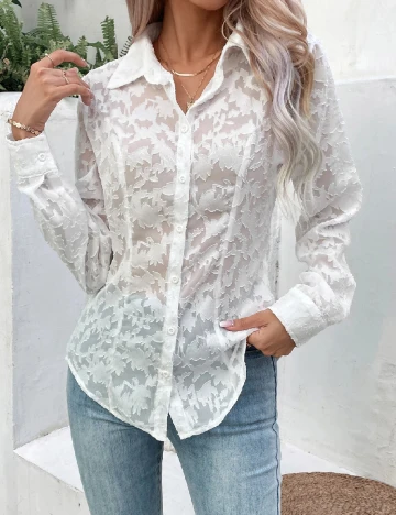 Camasa SHEIN, alb