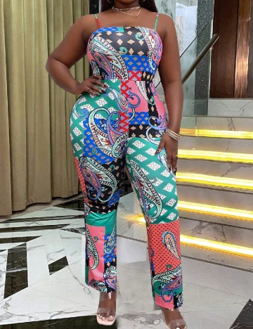 Salopeta SHEIN CURVE, mix culori