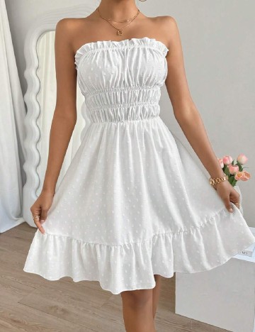 
						Rochie scurta SHEIN, alb