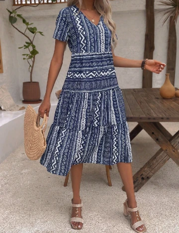 Rochie medie Emery Rose, albastru