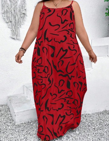 
						Rochie lunga SHEIN CURVE, rosu