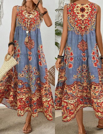 
						Rochie lunga SHEIN, mix culori