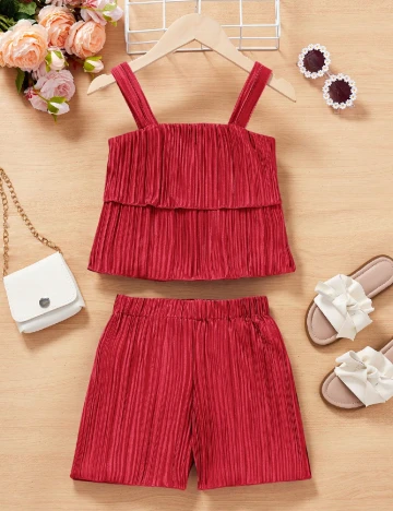 Compleu Shein Kids, rosu