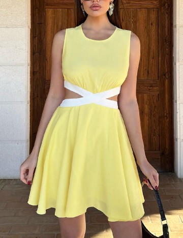 
						Rochie scurta SHEIN, galben