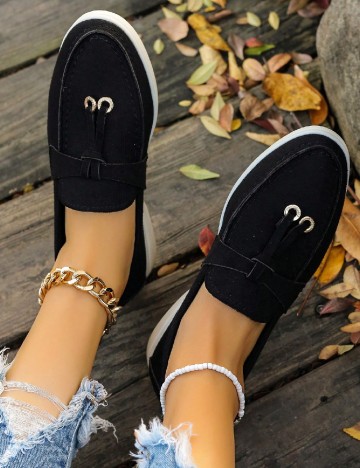 Mocasini SHEIN, negru