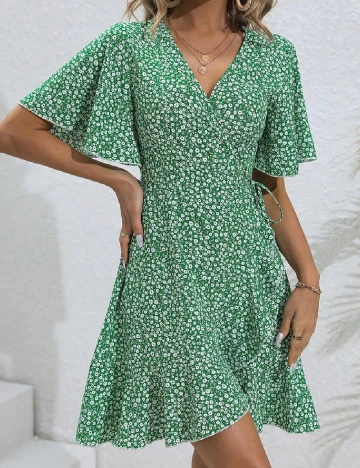 Rochie scurta SHEIN, verde