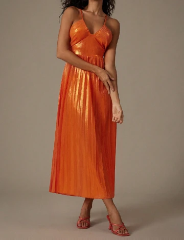 Rochie lunga SHEIN, portocaliu