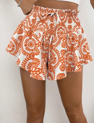 Pantaloni scurti SHEIN, portocaliu