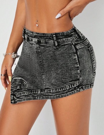 
						Fusta pantalon SHEIN, gri