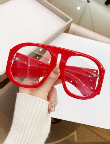 
						Ochelari SHEIN, rosu