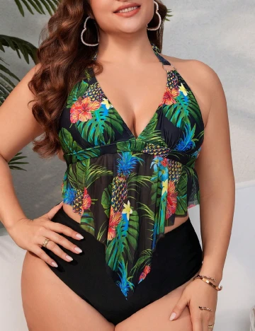 Costum de baie SHEIN CURVE, mix culori