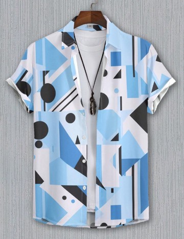 
						Camasa SHEIN Plus Size Men, mix culori