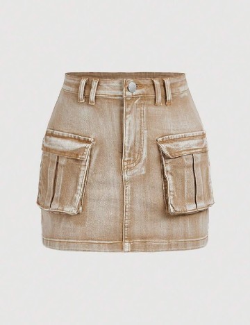 
						Fusta Shein Kids, bej