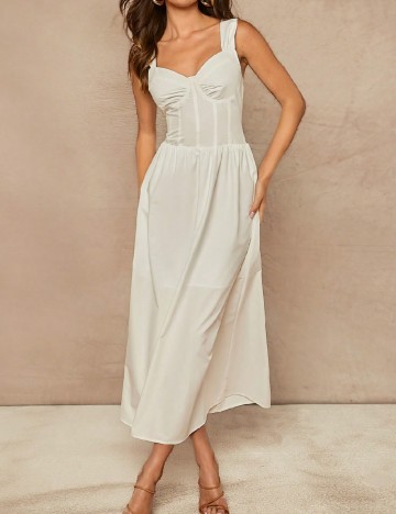 
						Rochie medie SHEIN, alb