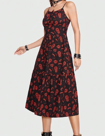 Rochie medie Romwe, negru