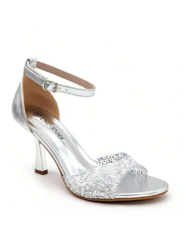 Sandale SHEIN, argintiu