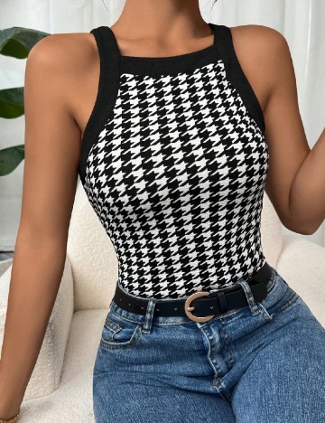 
						Maiou SHEIN, alb/negru