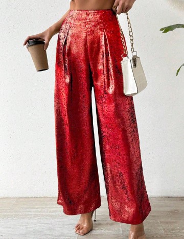 
						Pantaloni SHEIN, rosu