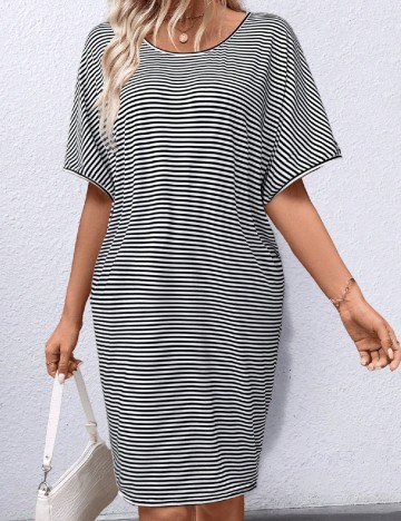 
						Rochie scurta SHEIN, alb/negru