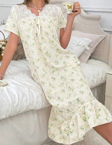 Rochie de noapte SHEIN, floral