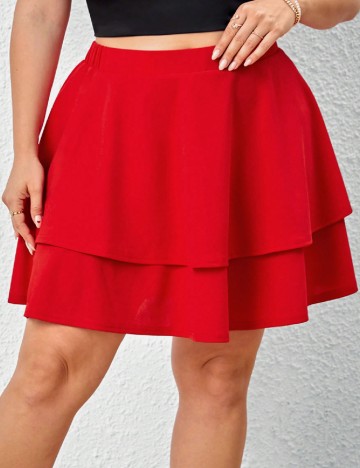 
						Fusta SHEIN CURVE, rosu