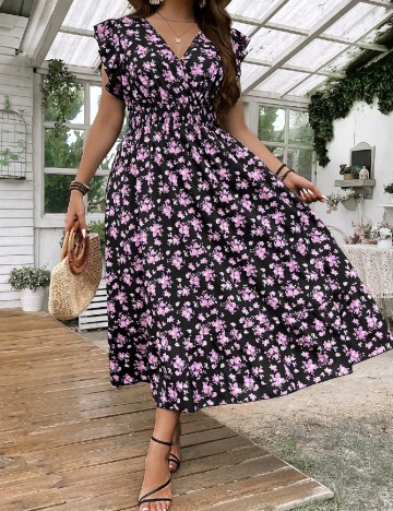 
						Rochie medie SHEIN CURVE, floral print