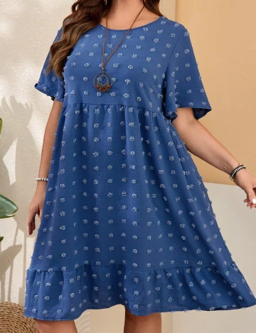 Rochie scurta SHEIN CURVE, albastru