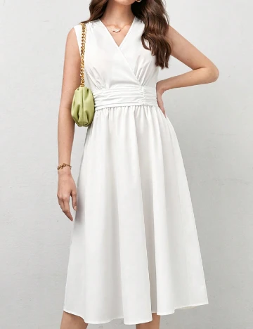 Rochie medie SHEIN, alb