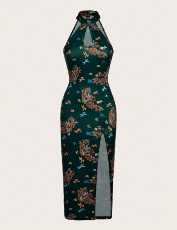 
						Rochie lunga SHEIN, verde