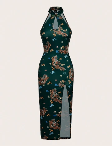 Rochie lunga SHEIN, verde