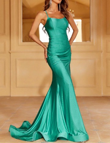 
						Rochie lunga Faeriesty, turcoaz