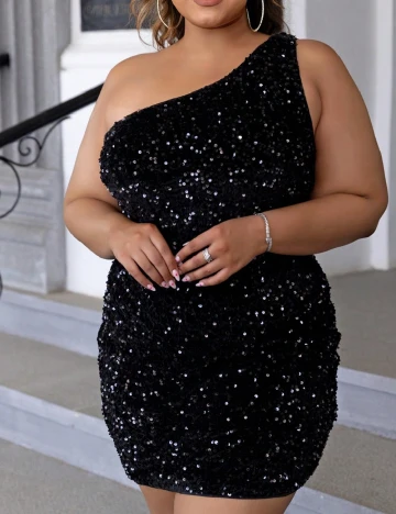 Rochie scurta SHEIN CURVE, negru