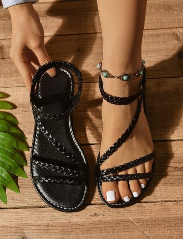
						Sandale SHEIN, negru
