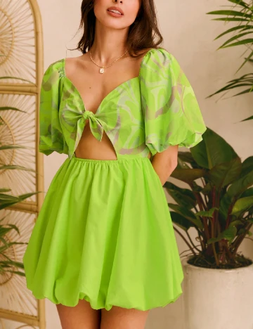 Rochie scurta SHEIN, verde