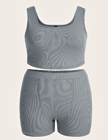 
						Compleu SHEIN CURVE, gri