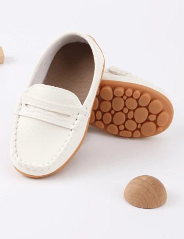 Mocasini Shein Kids, alb