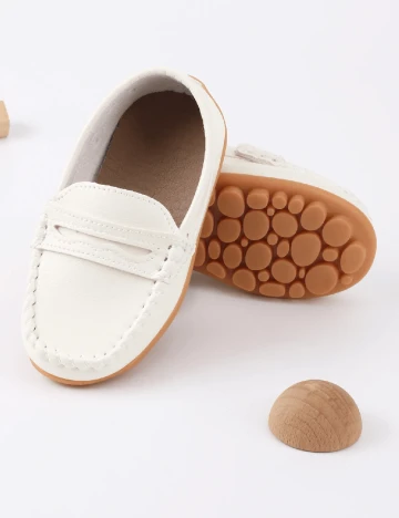 Mocasini Shein Kids, alb