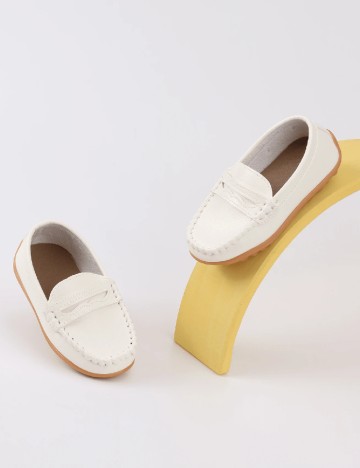 Mocasini Shein Kids, alb