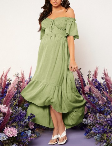
						Rochie lunga SHEIN Maternity, verde