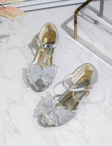 Pantofi Shein Kids, argintiu