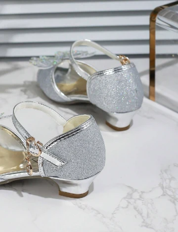 Pantofi Shein Kids, argintiu