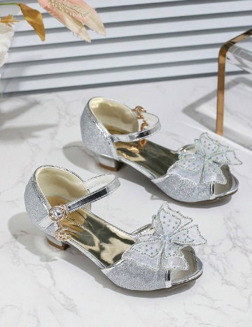 Pantofi Shein Kids, argintiu