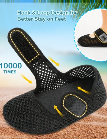 Papuci de plaja Shein Kids, negru