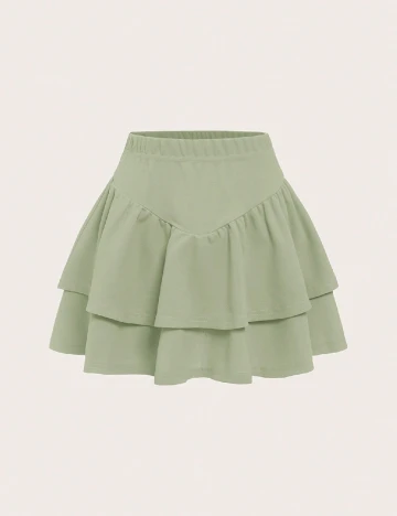 Fusta SHEIN CURVE, verde